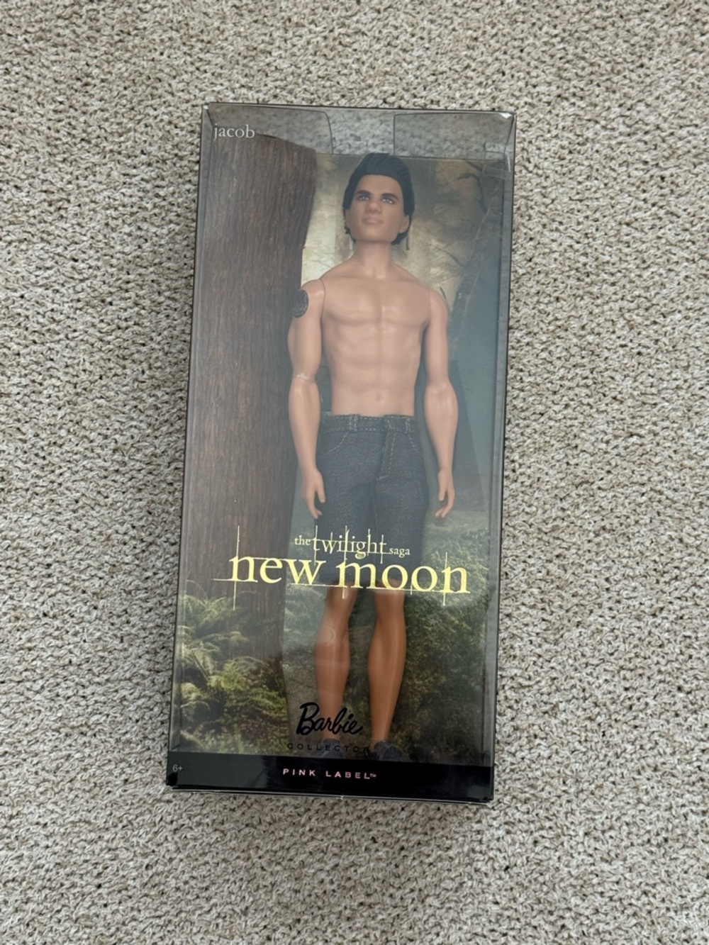 Twilight Barbie Jacob Doll - Tan Skin and Black Hair